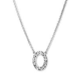 Lulu Avenue circle pendant in silver